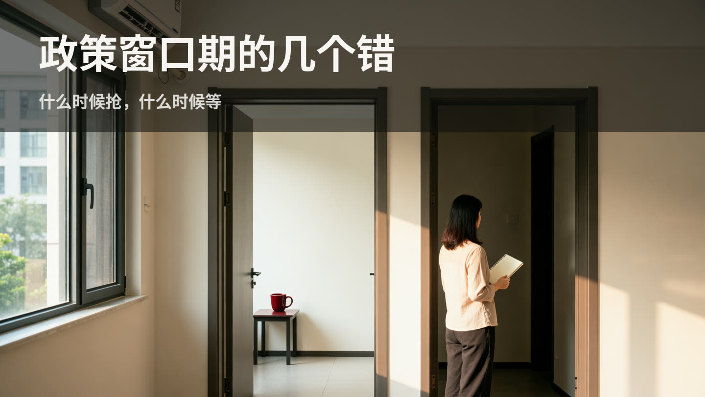 政策窗口期，最容易做错的几个决定 封面