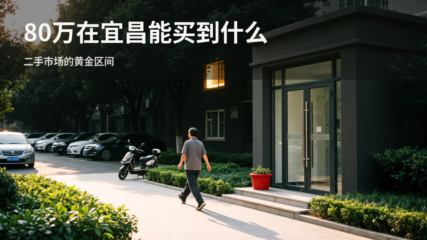 80万预算在宜昌怎么买房？二手黄金区间的完整打法（2026版） 封面