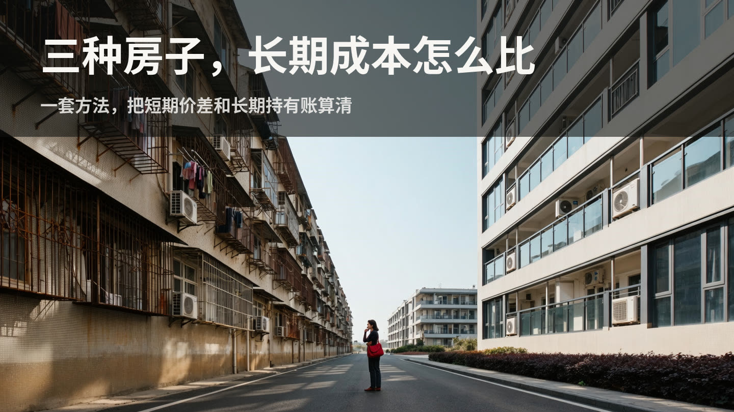 老小区、次新房和新房，怎么比较长期居住成本？