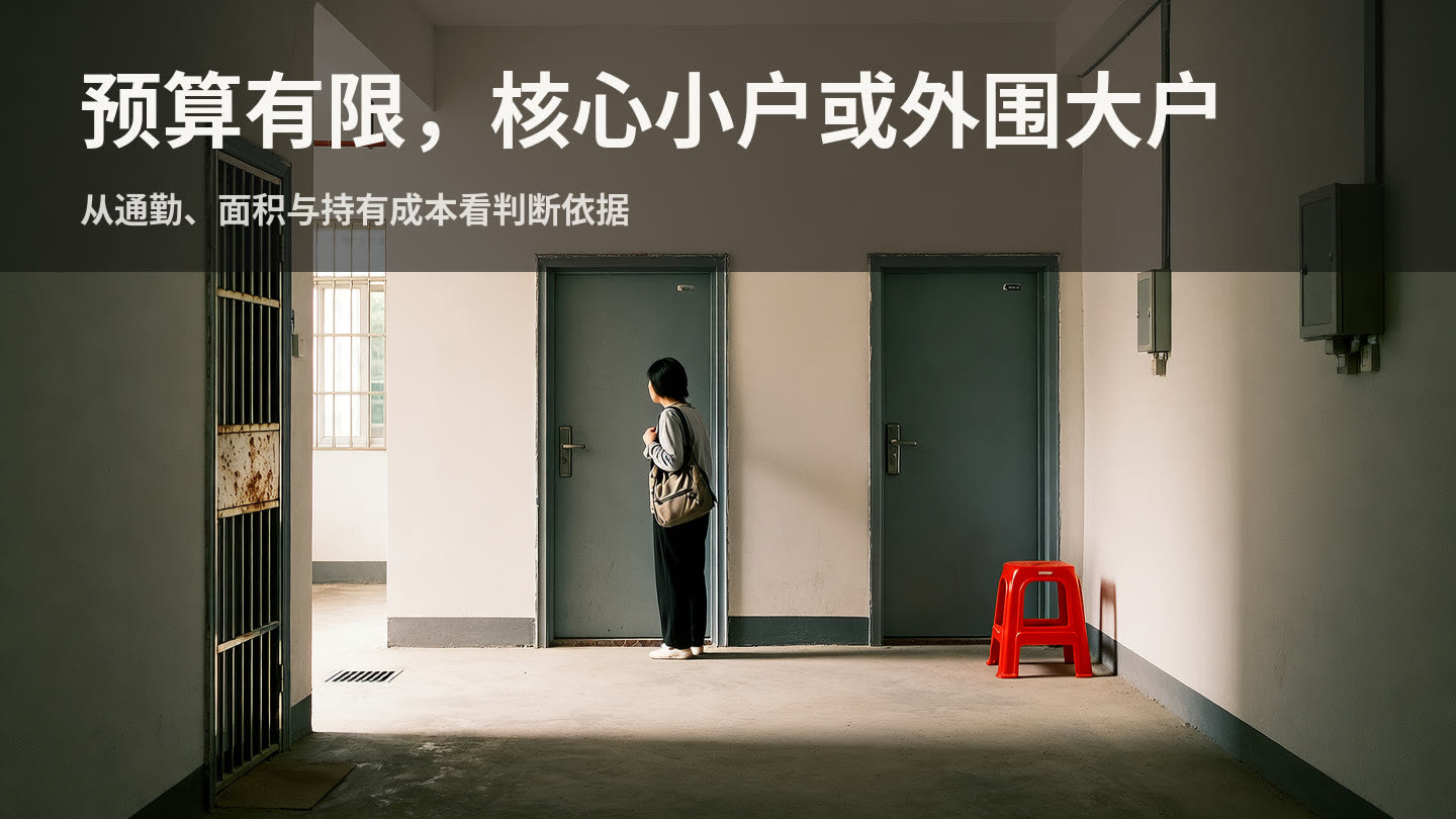 预算固定的情况下，在宜昌应该选核心区小户型还是外围大户型，判断依据是什么？