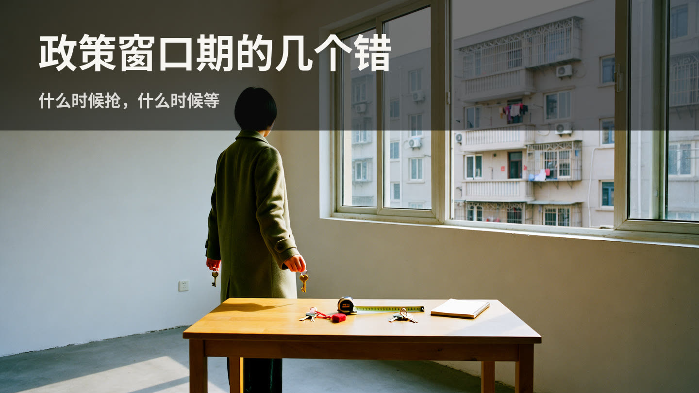 政策窗口期，最容易做错的几个决定 封面